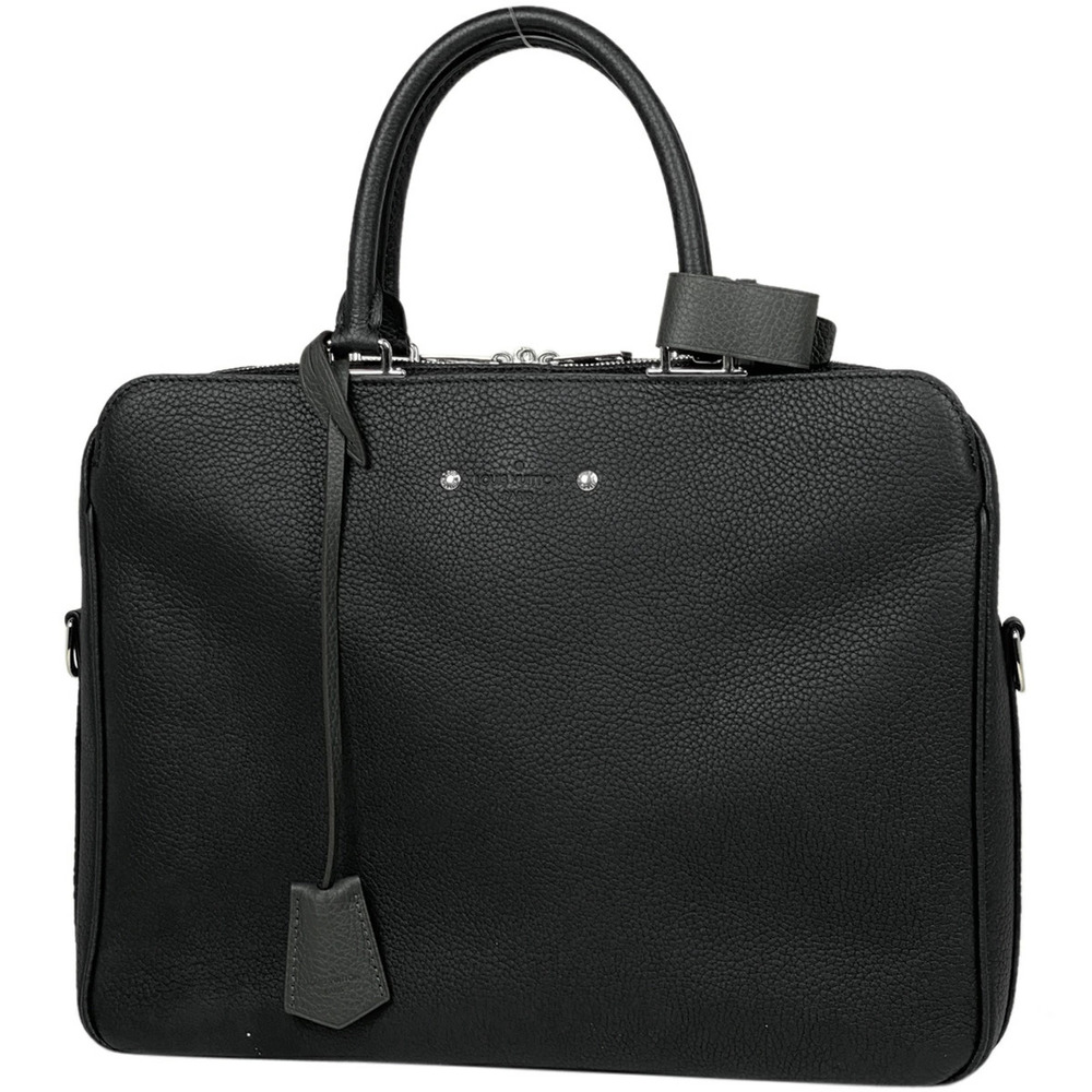 Louis Vuitton Armand Briefcase Shoulder Bag Taurillon Leather Noir Black